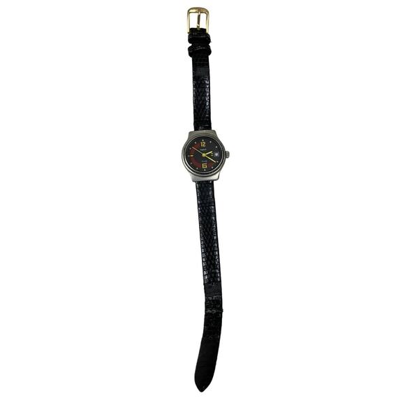 Vintage Women\'s BELAIR Seapearl Quartz Date Watch w/ Spiedel Black Leather Band main image 4